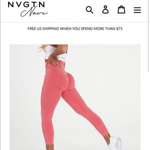 Coral Curve Leggings
